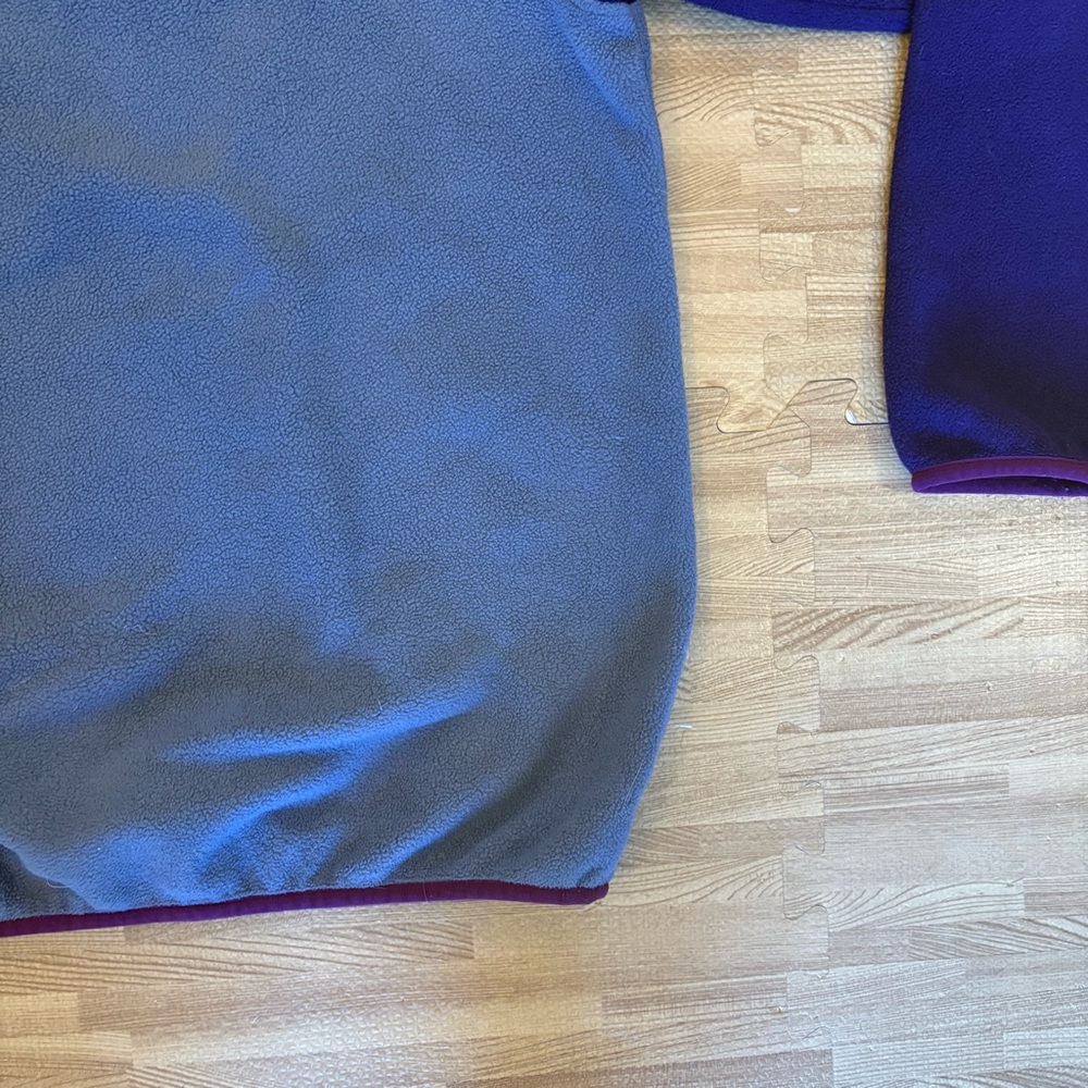 Patagonia Synchilla Snap-T Pullover Women's XS Purple Colorblock Fleece - Picture 12 of 14